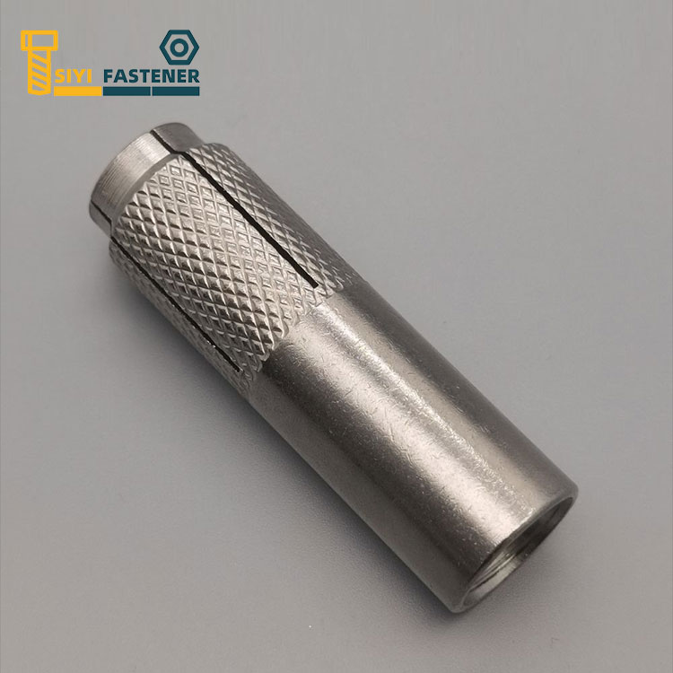 Падіння з нержавіючої сталі в анкер з Knurling
